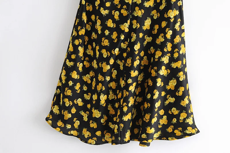 Title 14, Dames midi rok met vintage bloemenprint, stijlv...