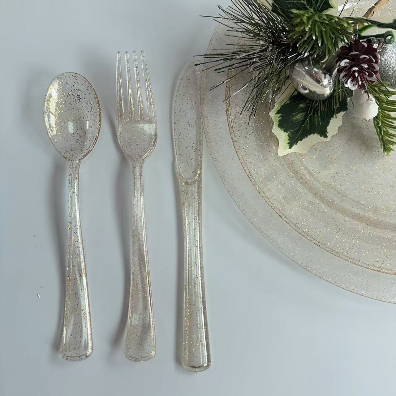 Disposable Transparent PS Plastic Fork