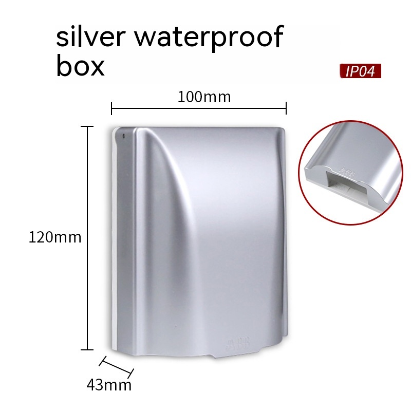 Silver Socket Waterproof Box