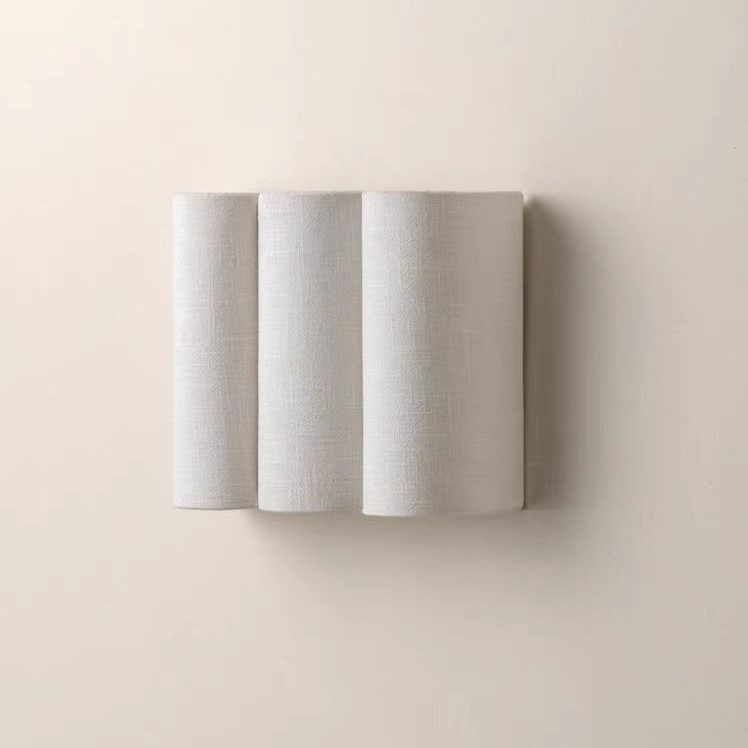 Mid Century Modern Fabric Wave Wall Sconce For The Bedroom Headboard