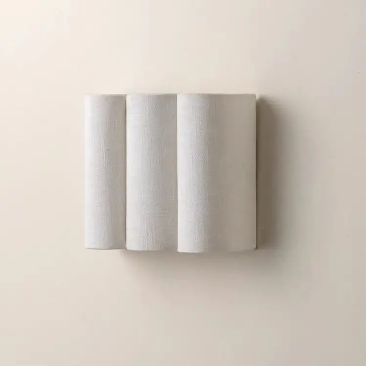 Mid Century Modern Fabric Wave Wall Sconce
