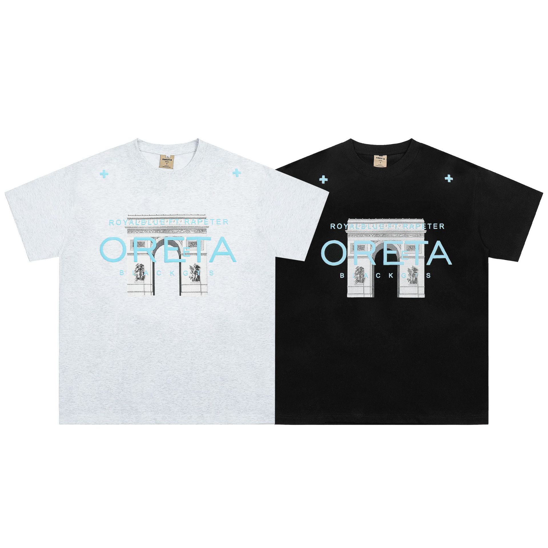 Ancient Greek Foam Letter Printed T-shirt