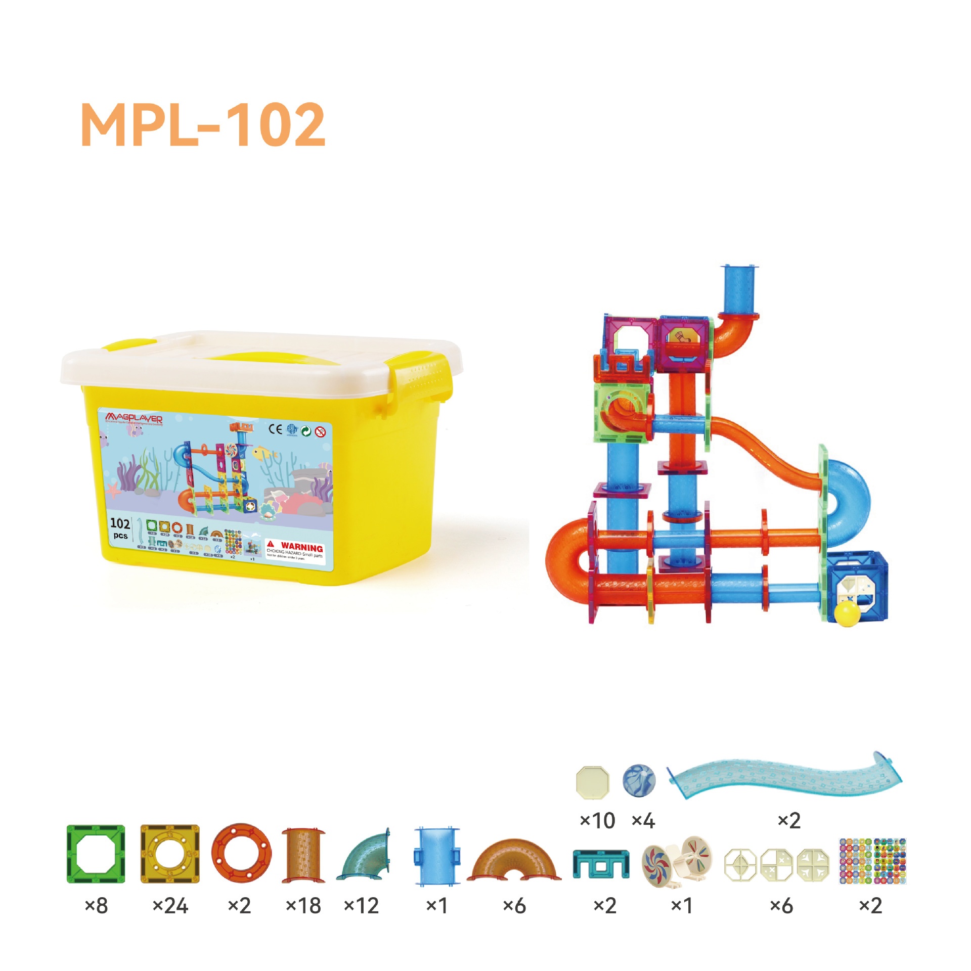 MPL102PCS Pipe Barrel