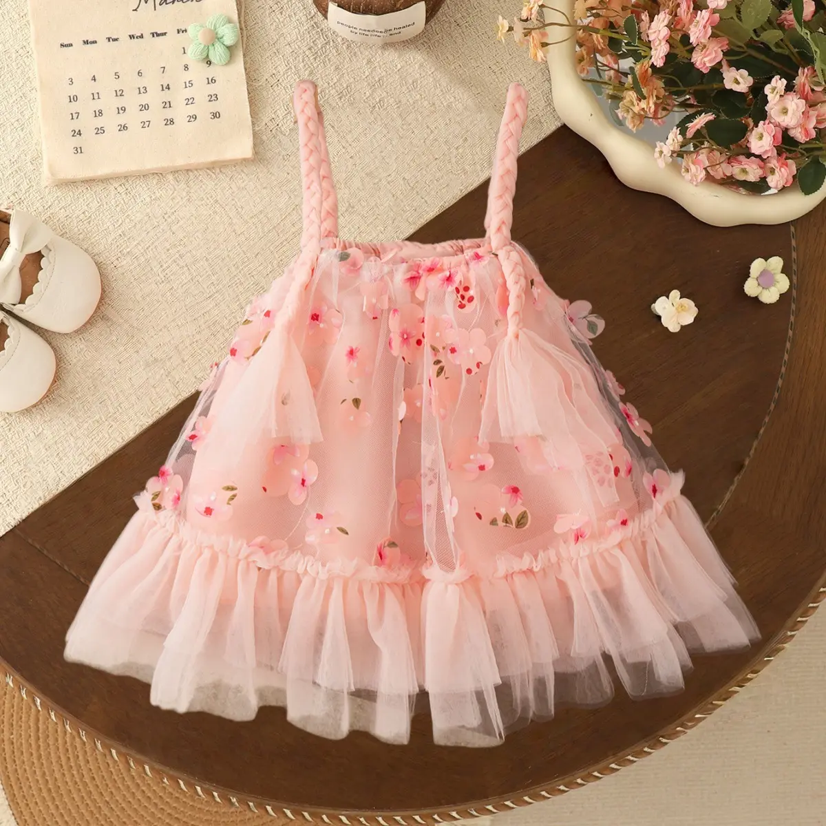 Baby Girl Dress Strapless Princess-style