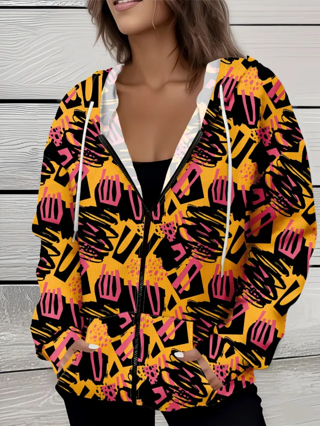 Casual All matching Fashion Trendy Plaid Stitching Breathable Zipper Sweater Mf08Jl250731Y141 5Xl - Shop at LoveMi