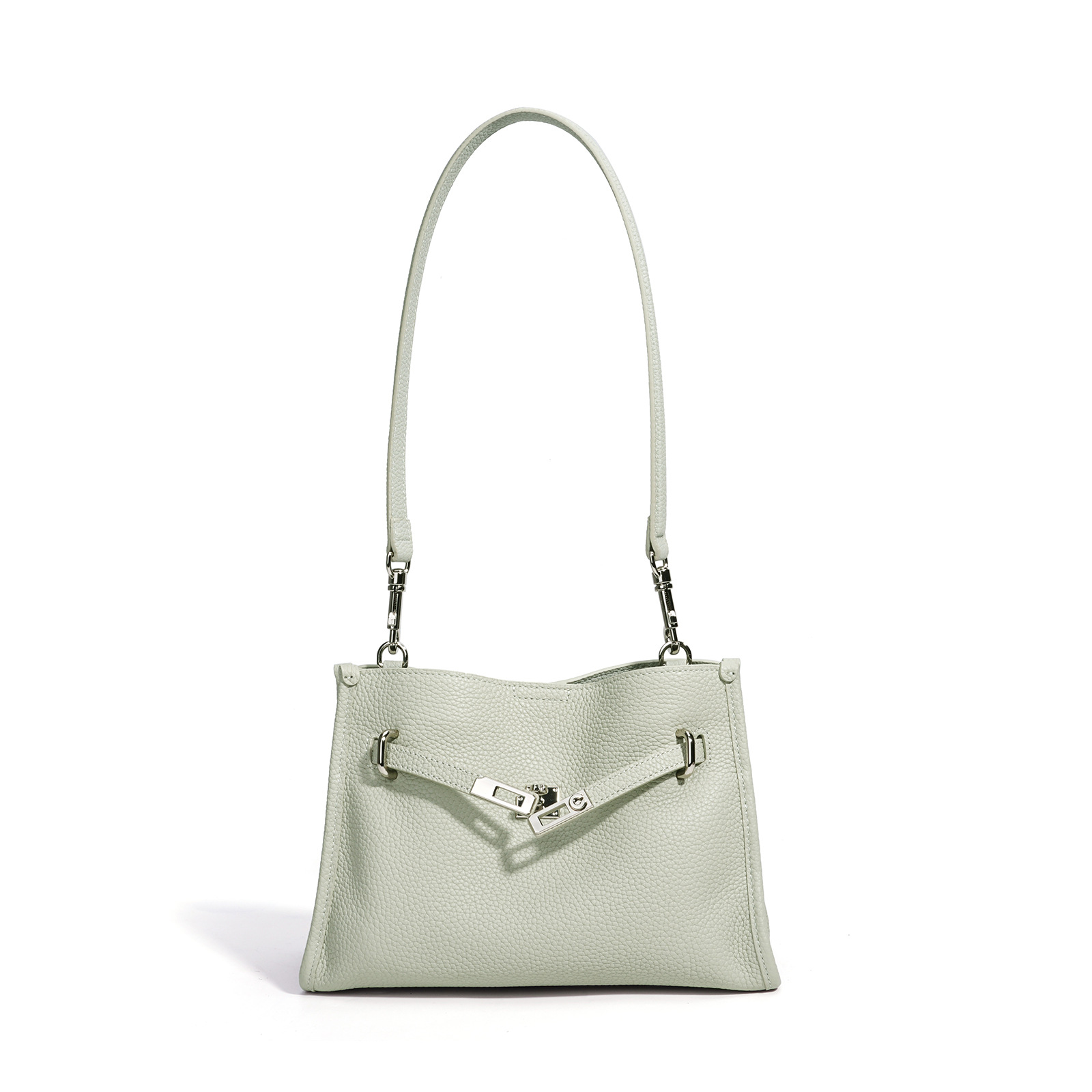 Full-Grain Leather Bucket Crossbody Bag, picture 5 of 7