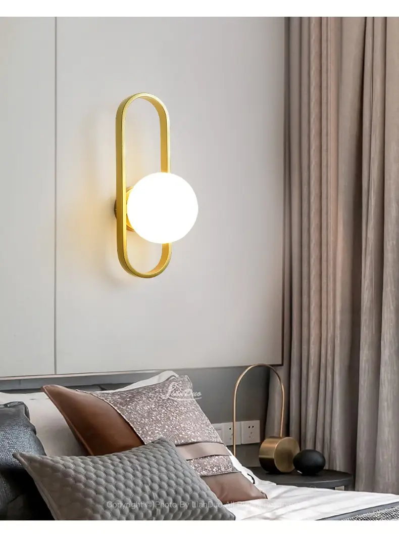 Minimalist Wall Lamp Bedside Lamp Minimalist Wall Light Bulb Corridor Light
