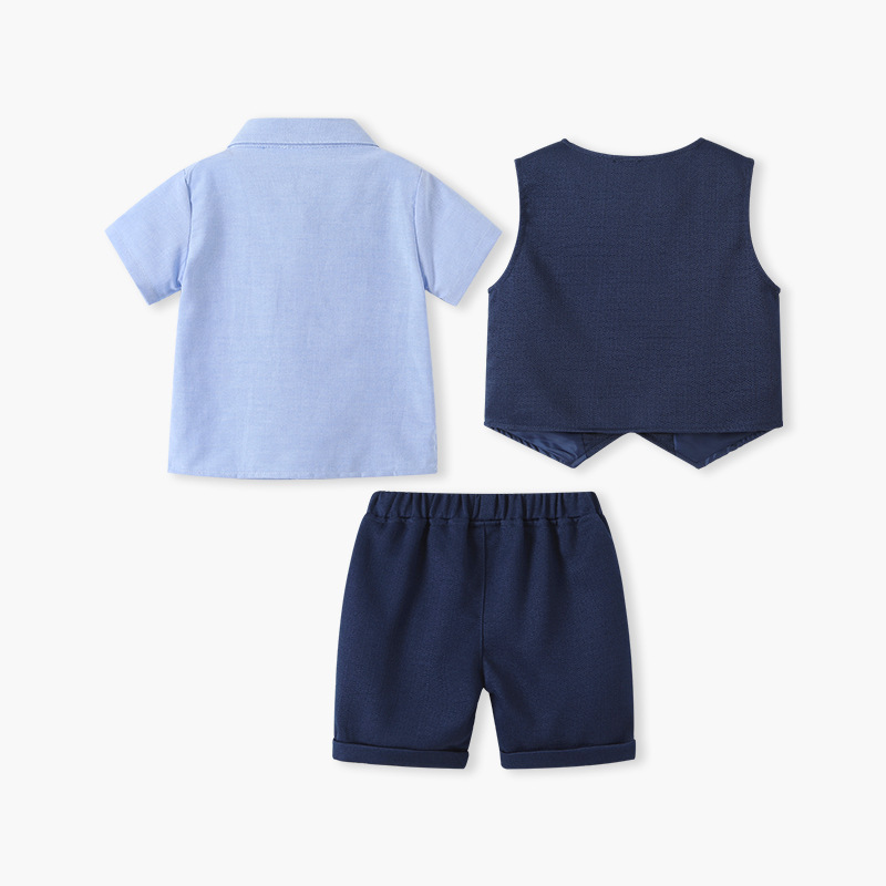 New Summer Thin Short-sleeve Outfit For Baby Boys 5