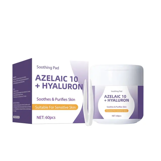 AZELAIC Acid 10 Hyaluronic Acid Cotton Cloth 60 Tablets AZELAIC 10 HYALURON Pad 60 Pieces - Shop at LoveMi