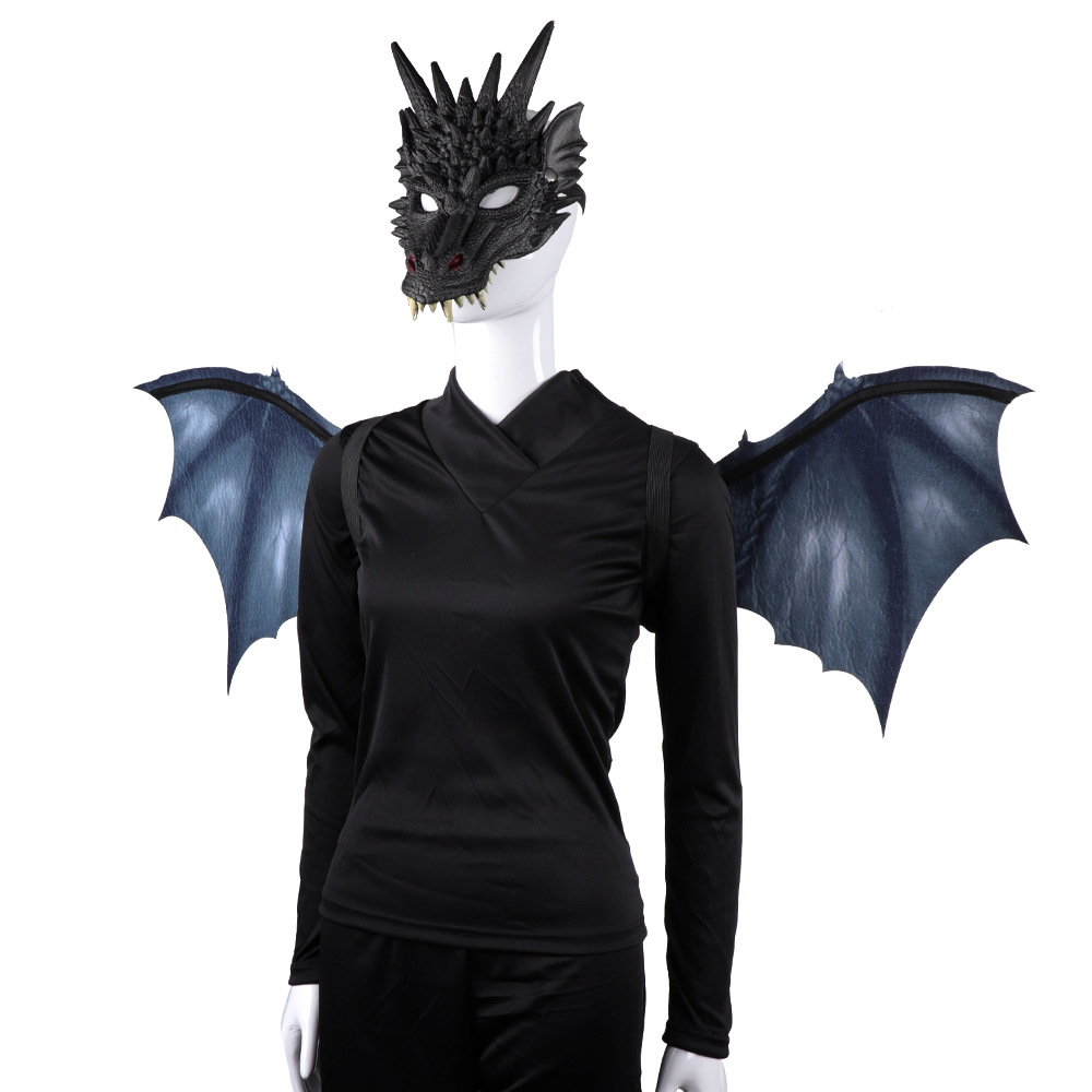 Title 14, Cos Head Cover Men Non Woven Dragon Mask Wings ...