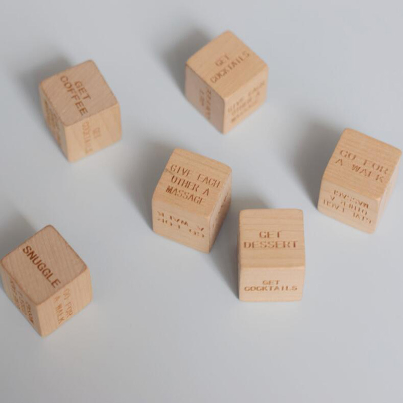 Date Night Dice After Dark Wooden Date Night Dice