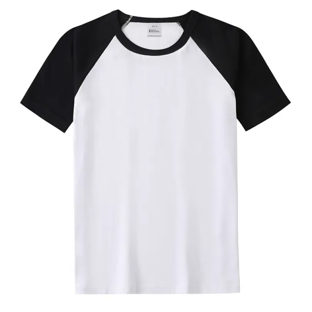 Summer Camp Ice Silk Cotton T shirt Short Sleeve Black - Shop at LoveMi