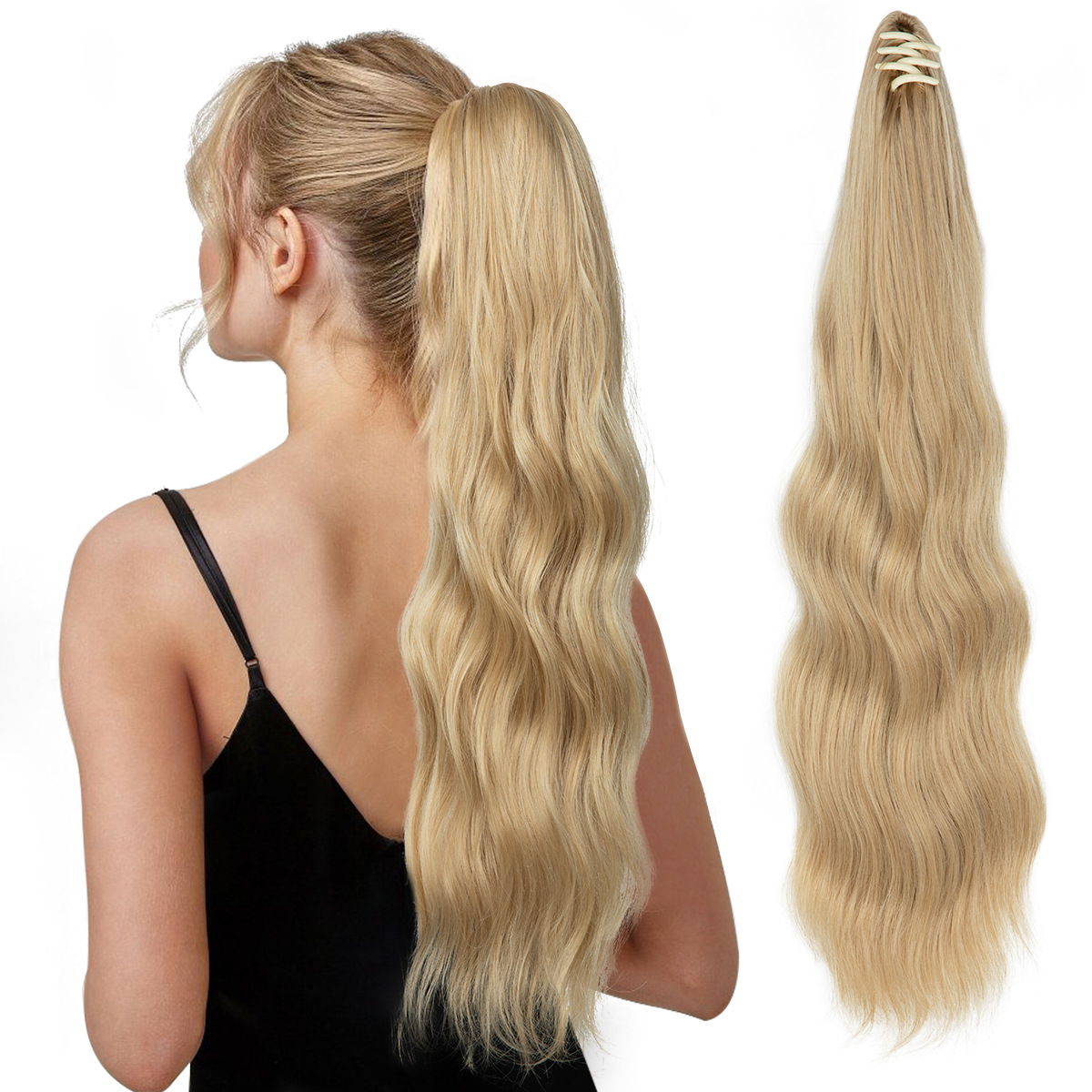 European And American Womens Wigs With Long Ponytails