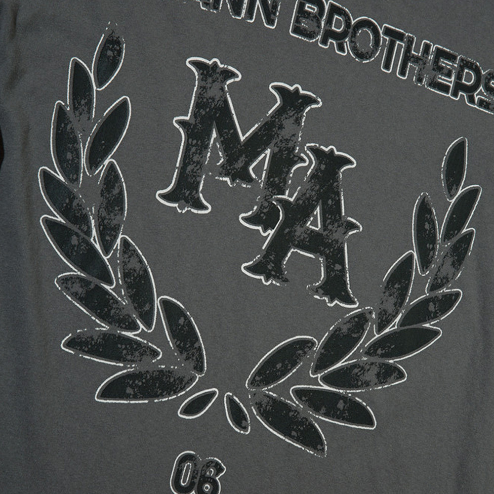 American Street Fashion Letter Printed Long Sleeve Wash