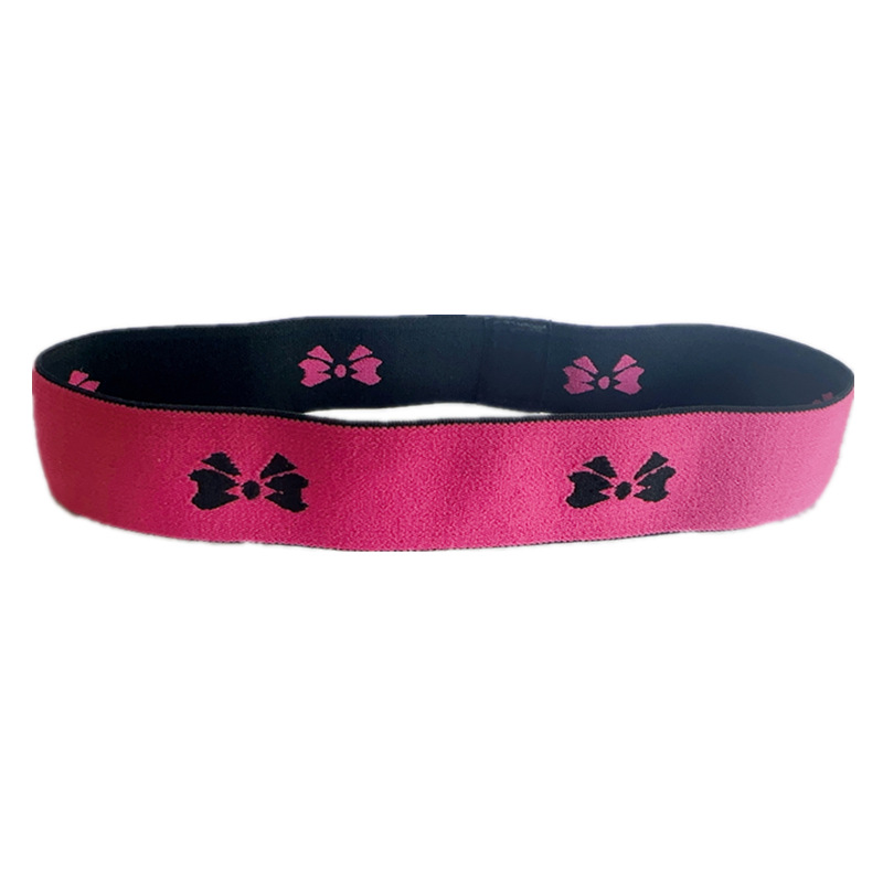 Rose Red Fixing Band Wig Edge Velcro Adjustable Non slip Headband Jacquard Rose 225Mm - Shop at LoveMi