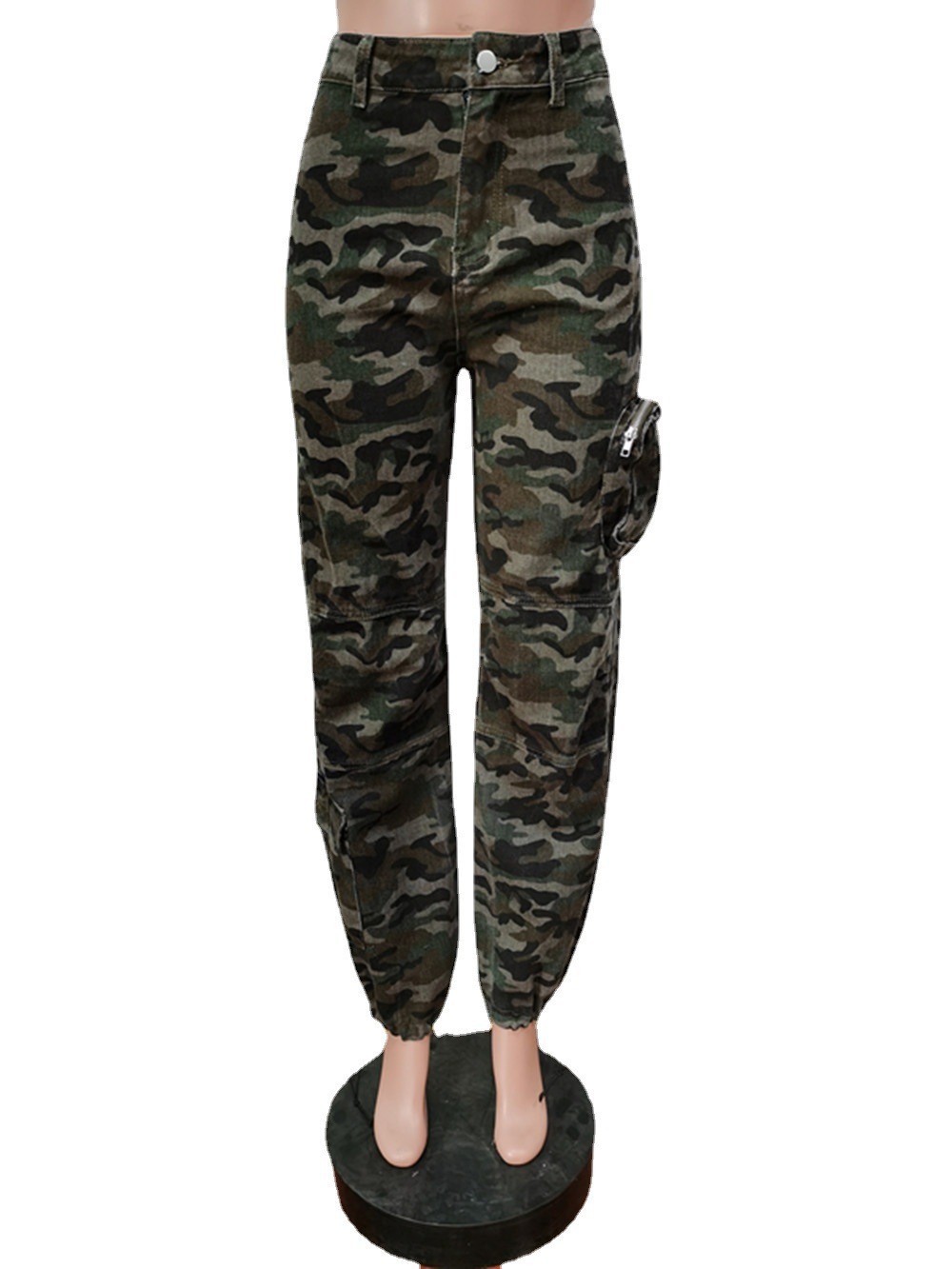 Title 8, Denim Camouflage Cargo Pants Jeans Casual