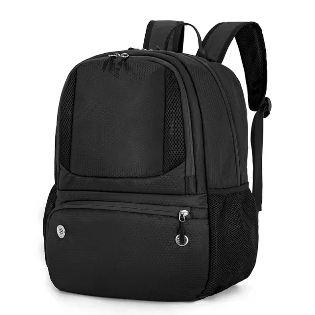 School Bag Sports Basketball Football Training Backpack Black - Shop at LoveMi