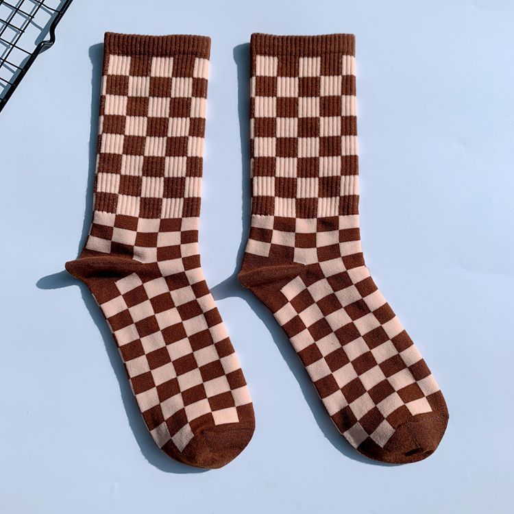 Large Plaid Brown