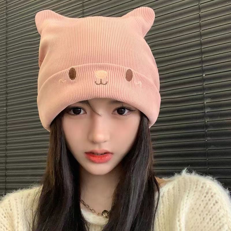 Women's Fashionable Knitted Thermal Head Cover Hat