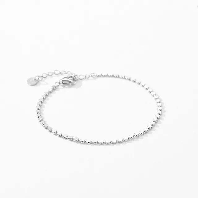 Women's Special interest Design S925 Sterling Silver Sequined Bracelet 925 Silver - Shop at LoveMi