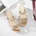 New Chunky-heel Mid-heel Sandalstwo Styles In One view 1