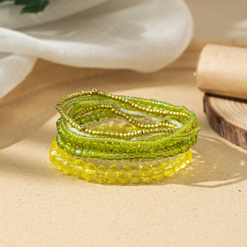 Bead Stretch Fashion Beaded Combination Suit Bracelet