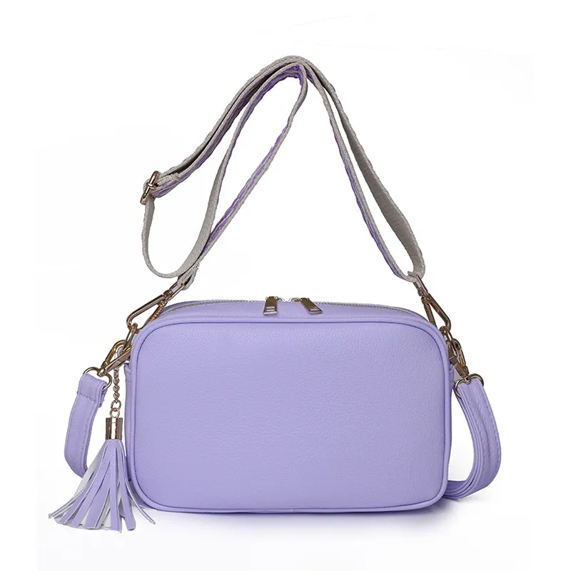 Women's Fashion Messenger Bag - Purple