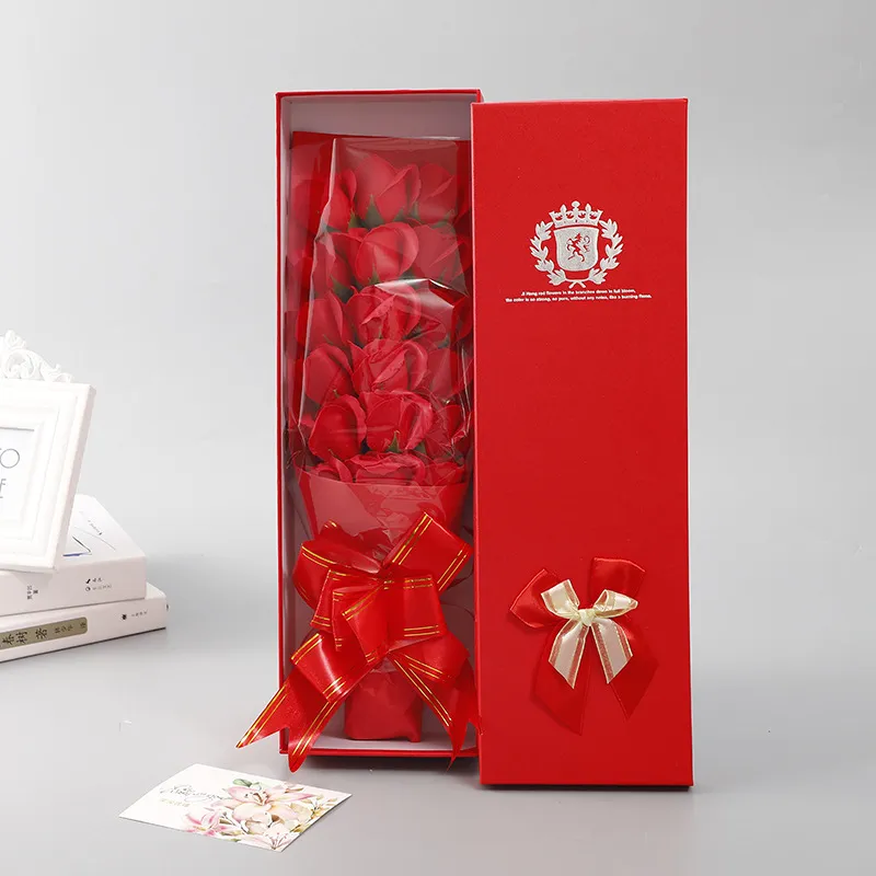 Thanksgiving Christmas Creative 18 Roses Fat Soap Bouquet Company Activity Gift For Girlfriend Birthday Gift - 18 Bouquet Red