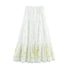 Sleeveless Shirt Top Two-piece Overskirt Suit - Skirt - View 1