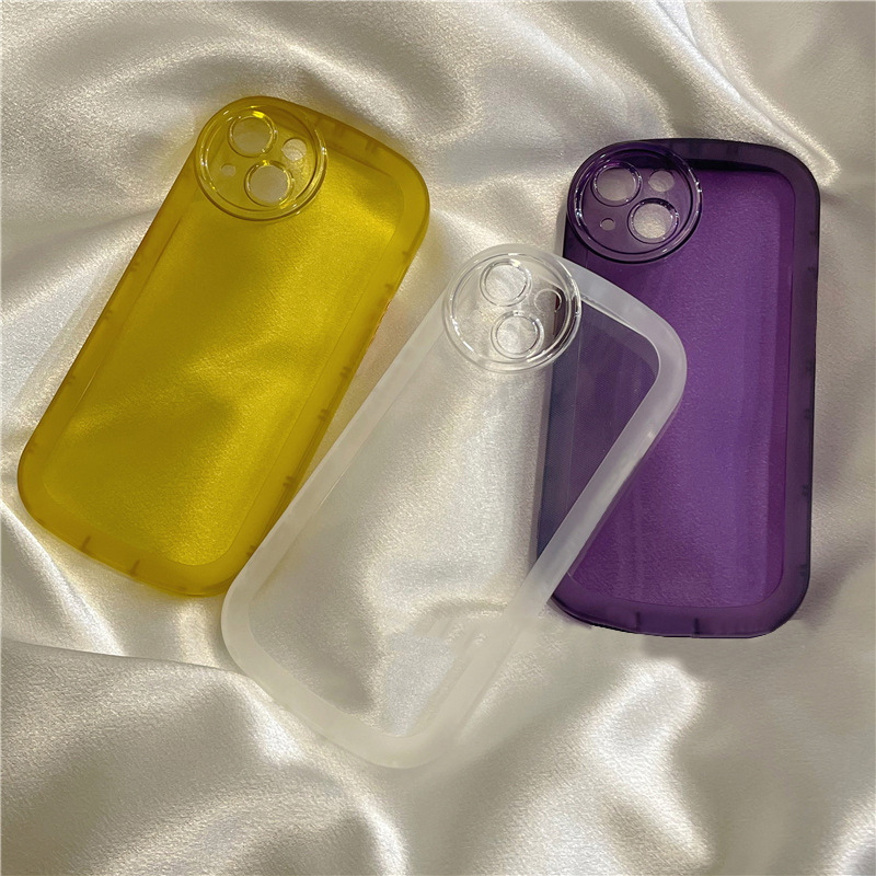 Title 3, Simple Solid Color Transparent Mobile Phone Cas...