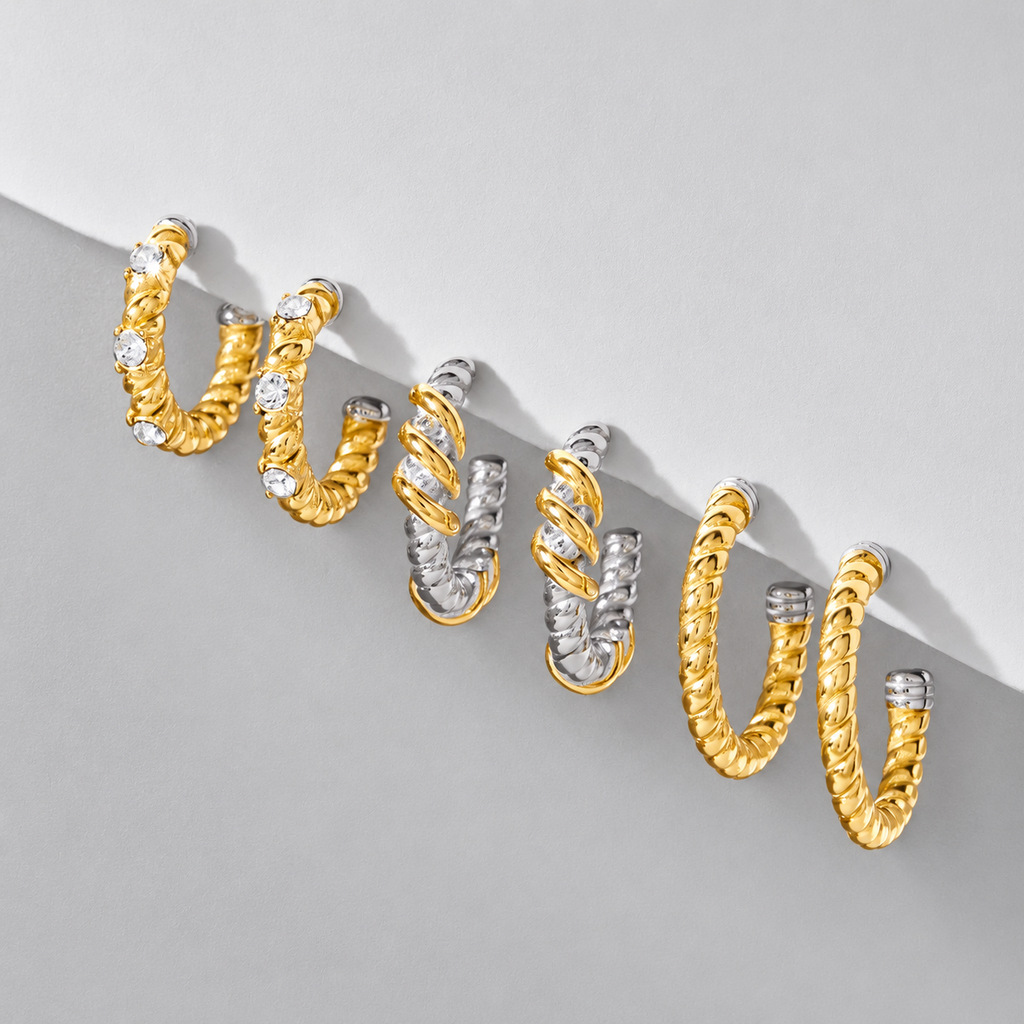 Niche High-end Stainless Steel Earrings For Women