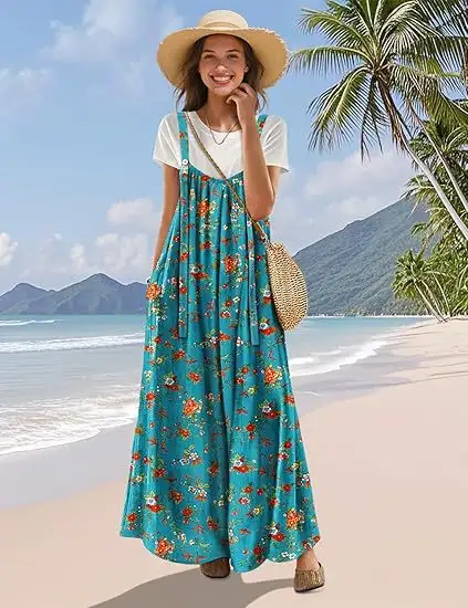 Design Sense Artistic Lazy Suspender Pants For Women