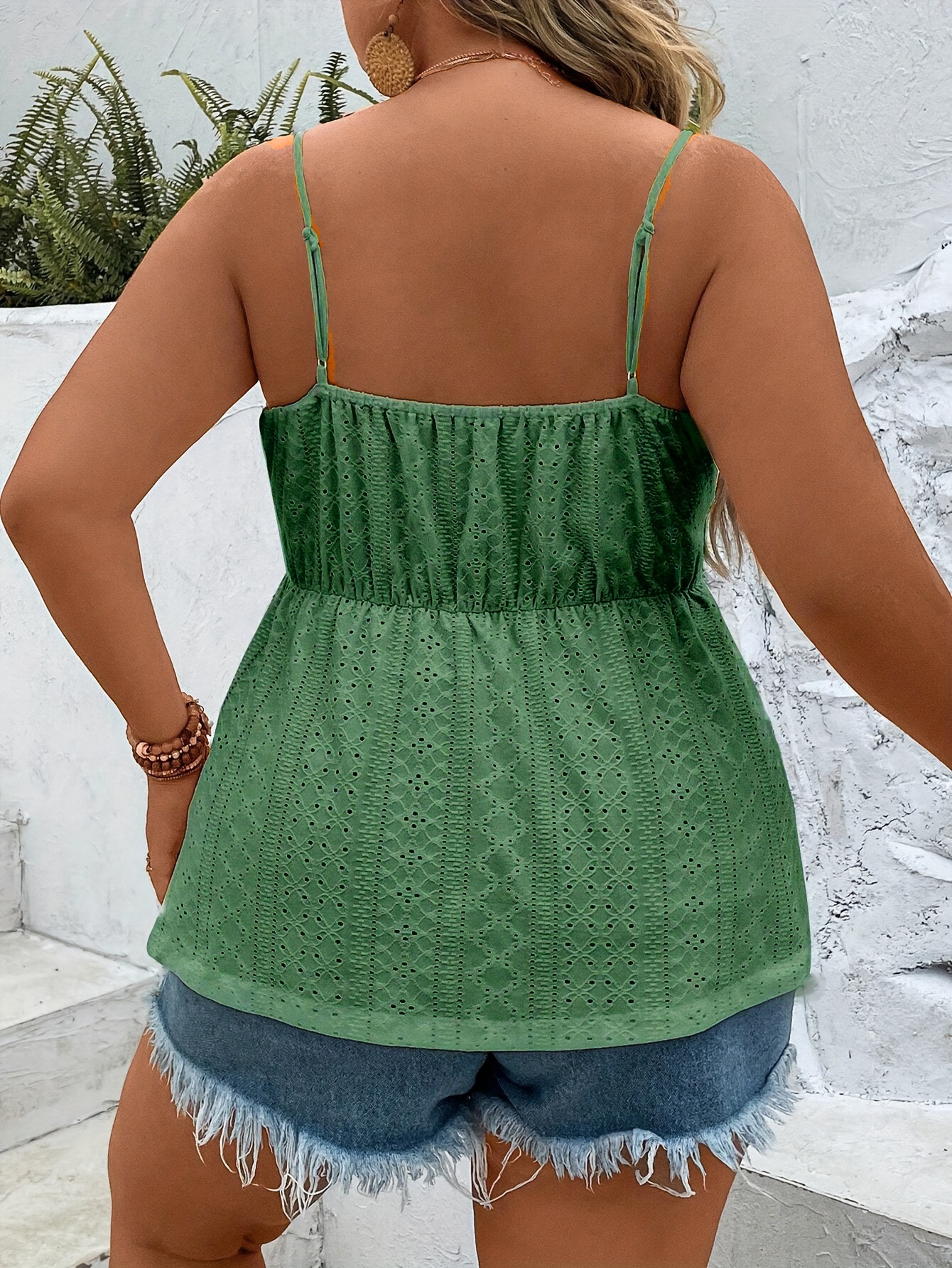 Womens Plus Size Spaghetti Strap Camisole Top