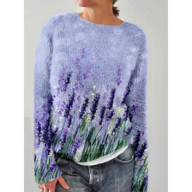 Printed Women's Sweater Pattern Pullover Sweater Twm9879 Xl - Shop at LoveMi