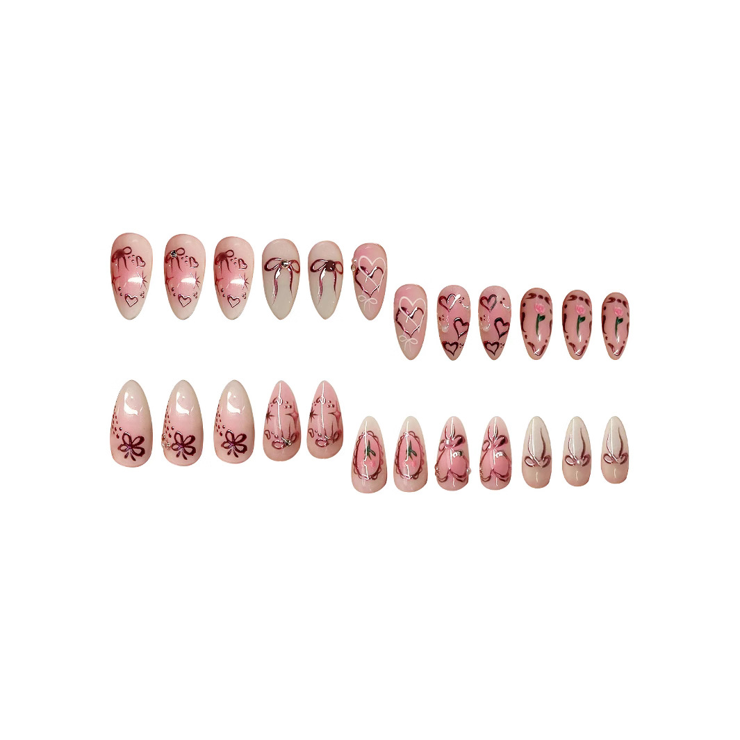 Womens Handcrafted Casual Flower Nail Art thumbnail 4