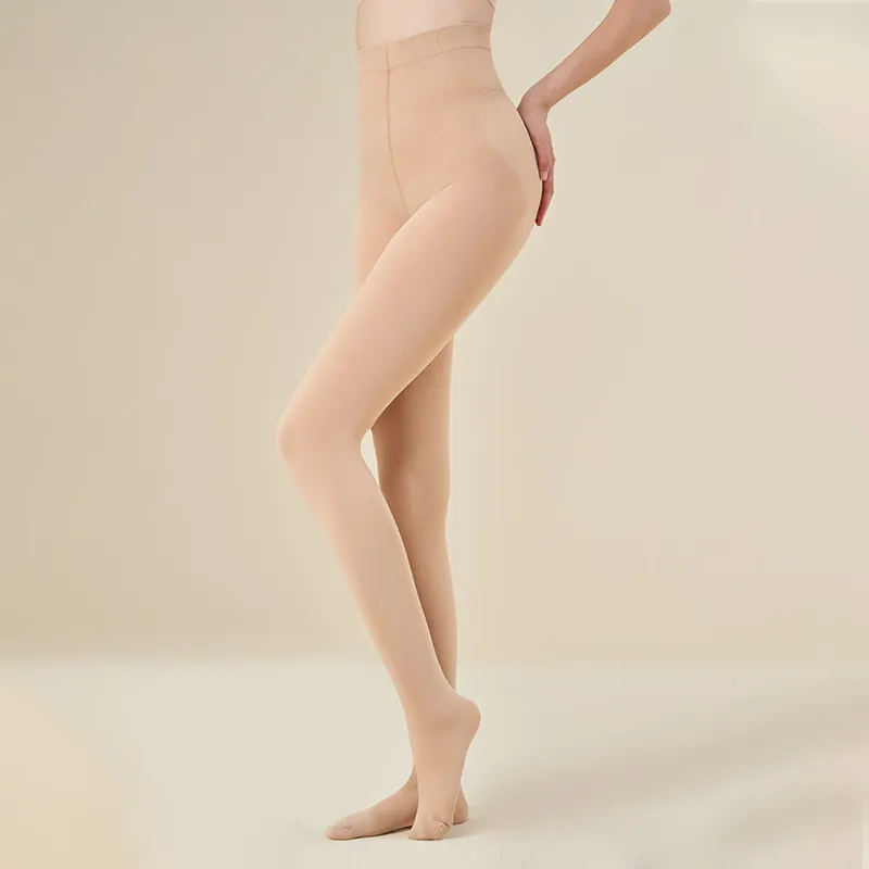 Women's Fashion Simple Leggings Pantyhose - Natural Skin Color-200D