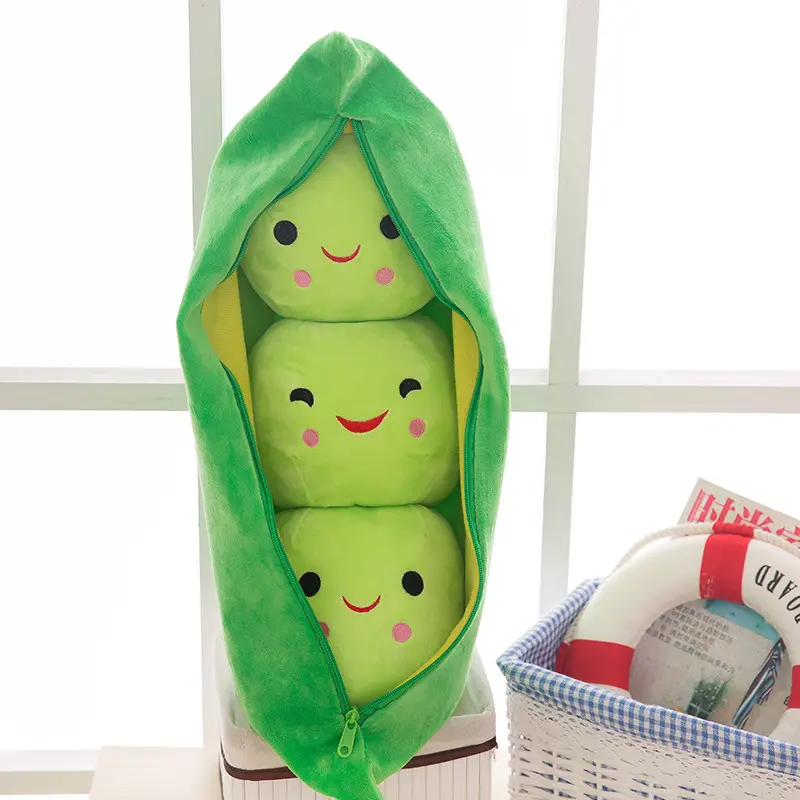 Pea Pod Plush Toy Doll Cute Couple Bean Sleeping Pillow