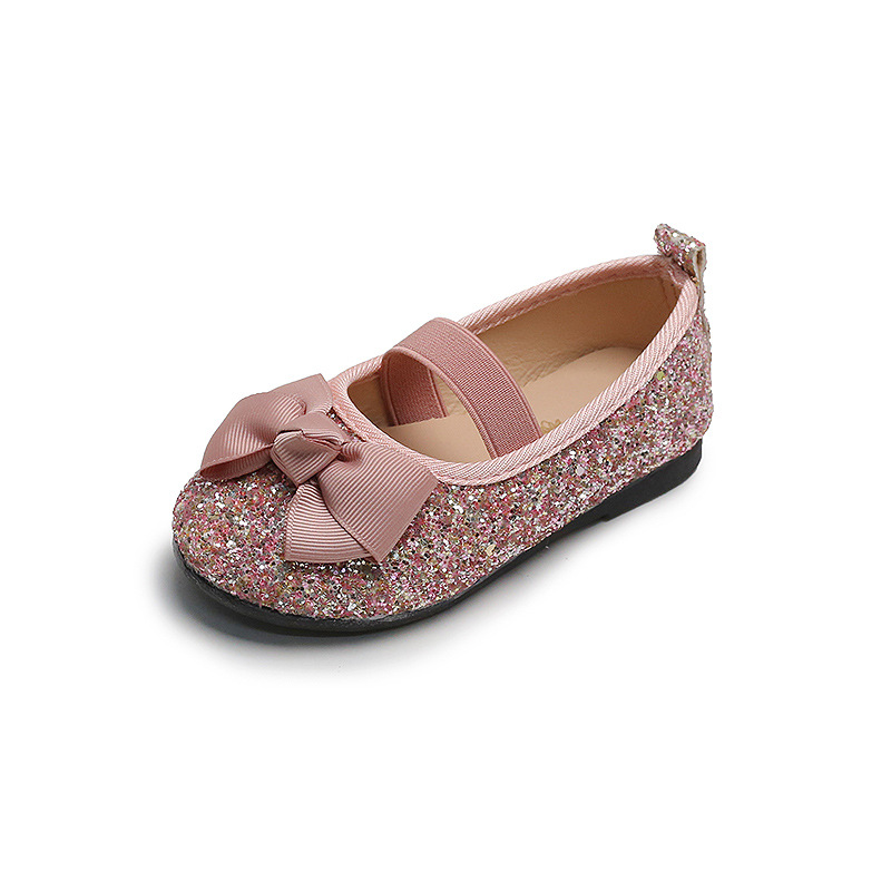 Bow Girls' Soft Sole Leather Shoes - Image 2