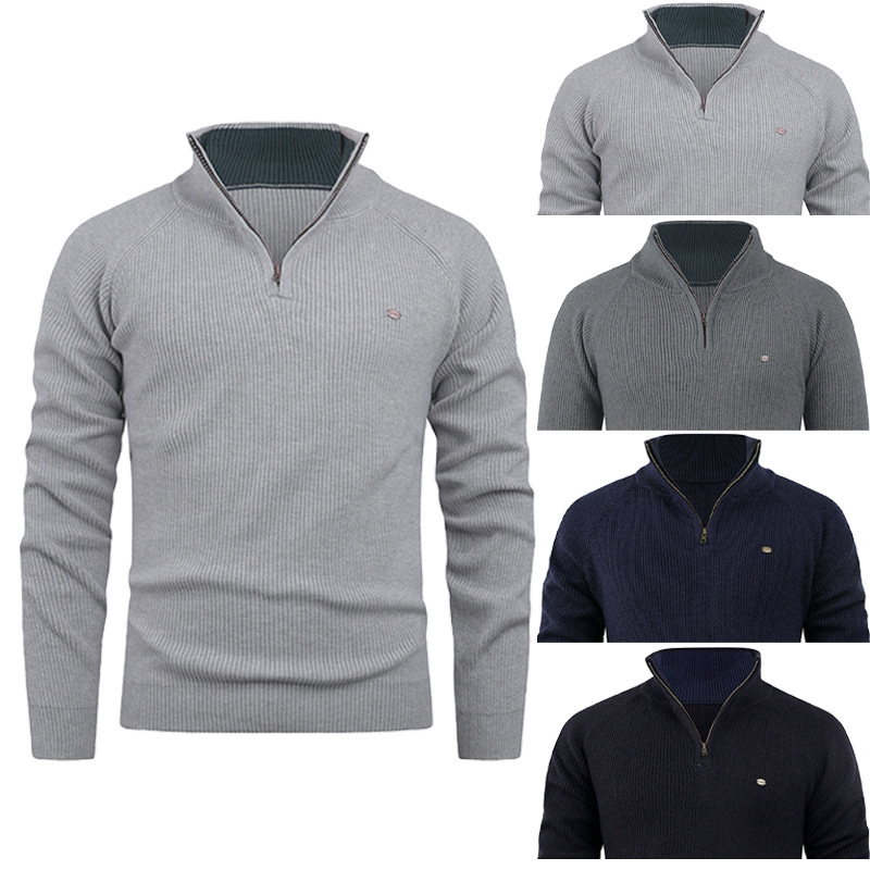 Vertical Rib-Knit Sweater