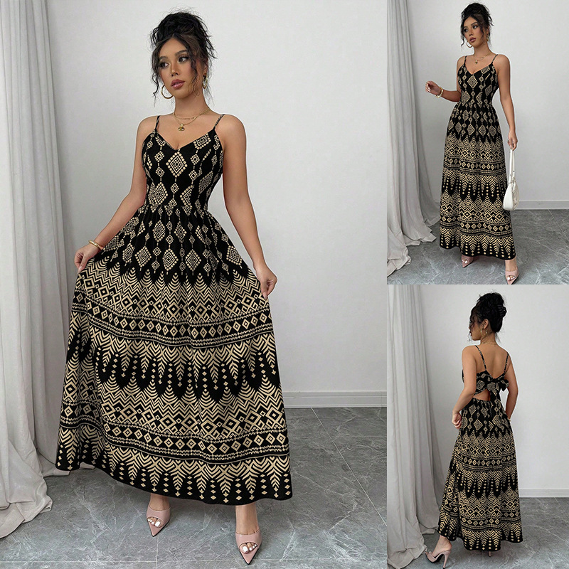 New Arrival Printed Summer Slip Dress For Women