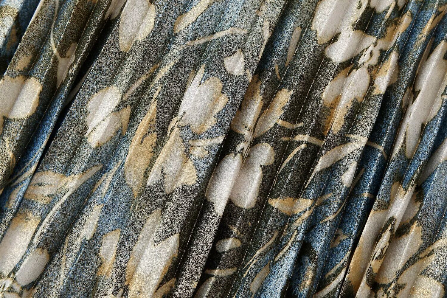 Printed Shirt Metal Surface Printed Pleated Skirt