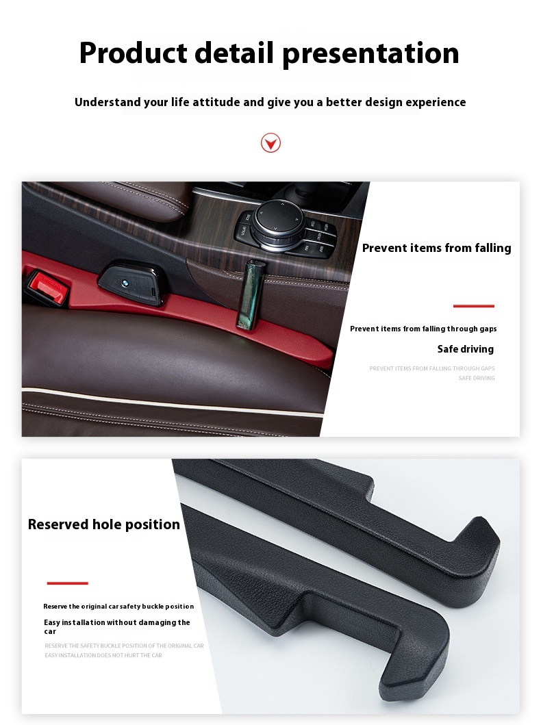 Car Storage Box Car Seat Gap Plug - Image 14