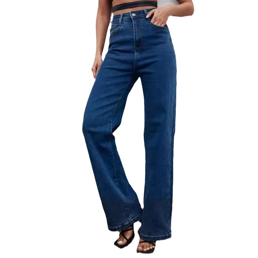 Title 2, Slim Fit High Waist Slimming Casual Wide Leg Je...