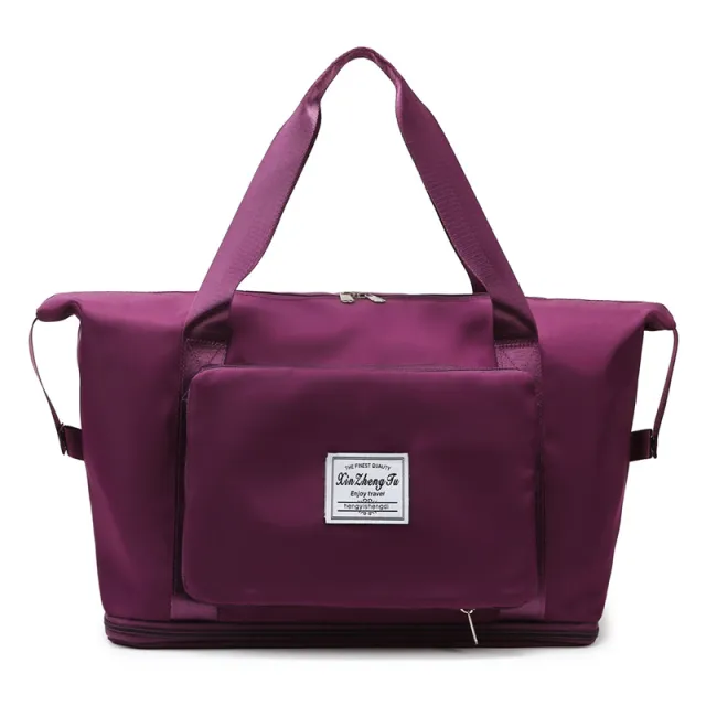 Large Capacity Short Trip Dry Wet Separation Fitness Swimming Hand Luggage Foldable Bag Red - Shop at LoveMi