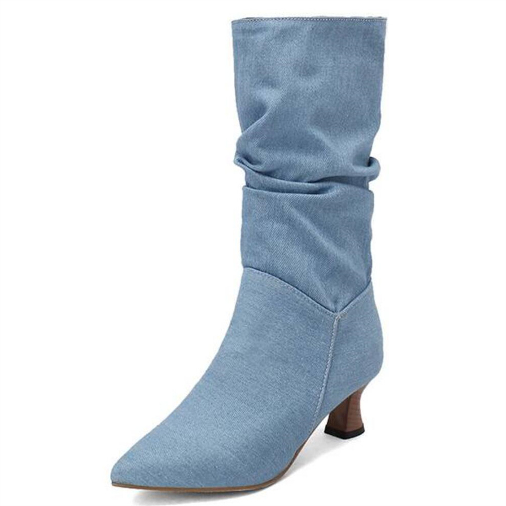 Mid-Heel Pointed Toe Boots, picture 10 of 10