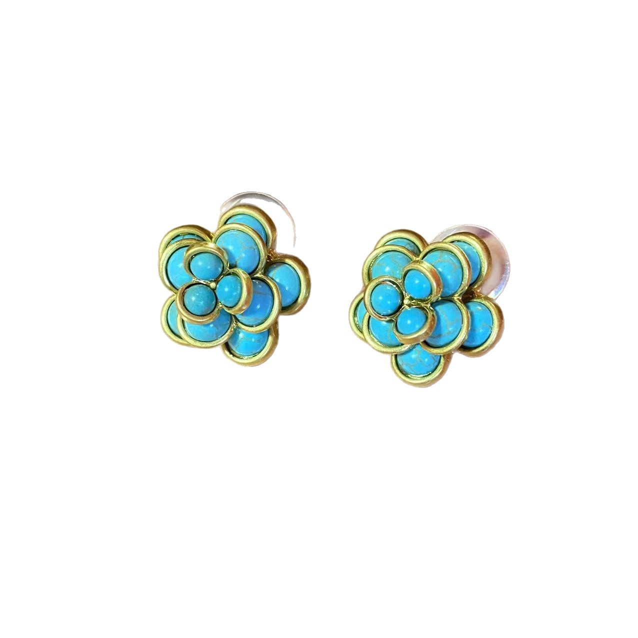 Glass Flower Necklace and Ring Set
