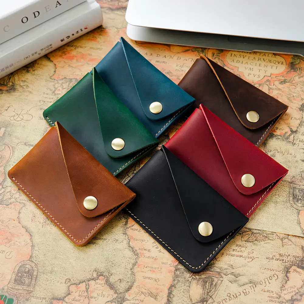 Genuine Leather Card Holder - Slim Multi-Slot