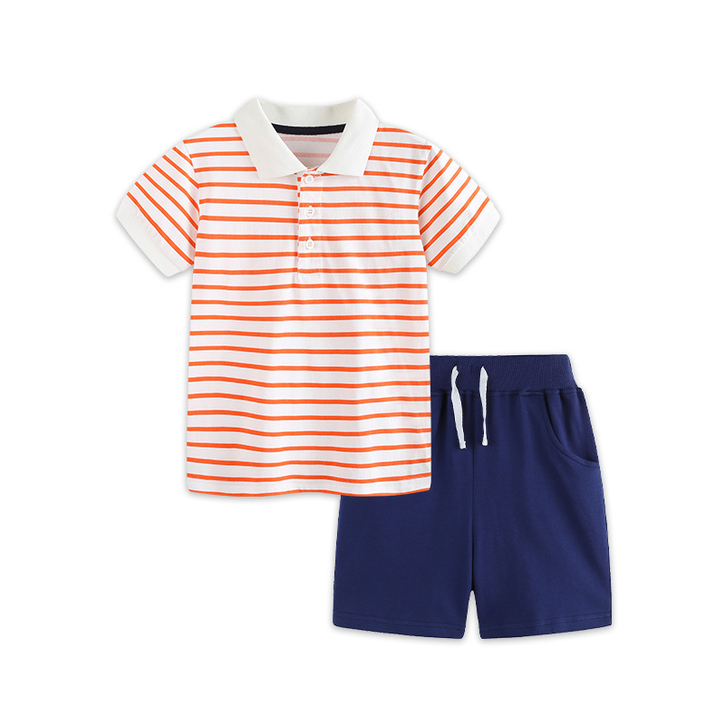Boys Short-Sleeve Casual Striped Set — foto 5