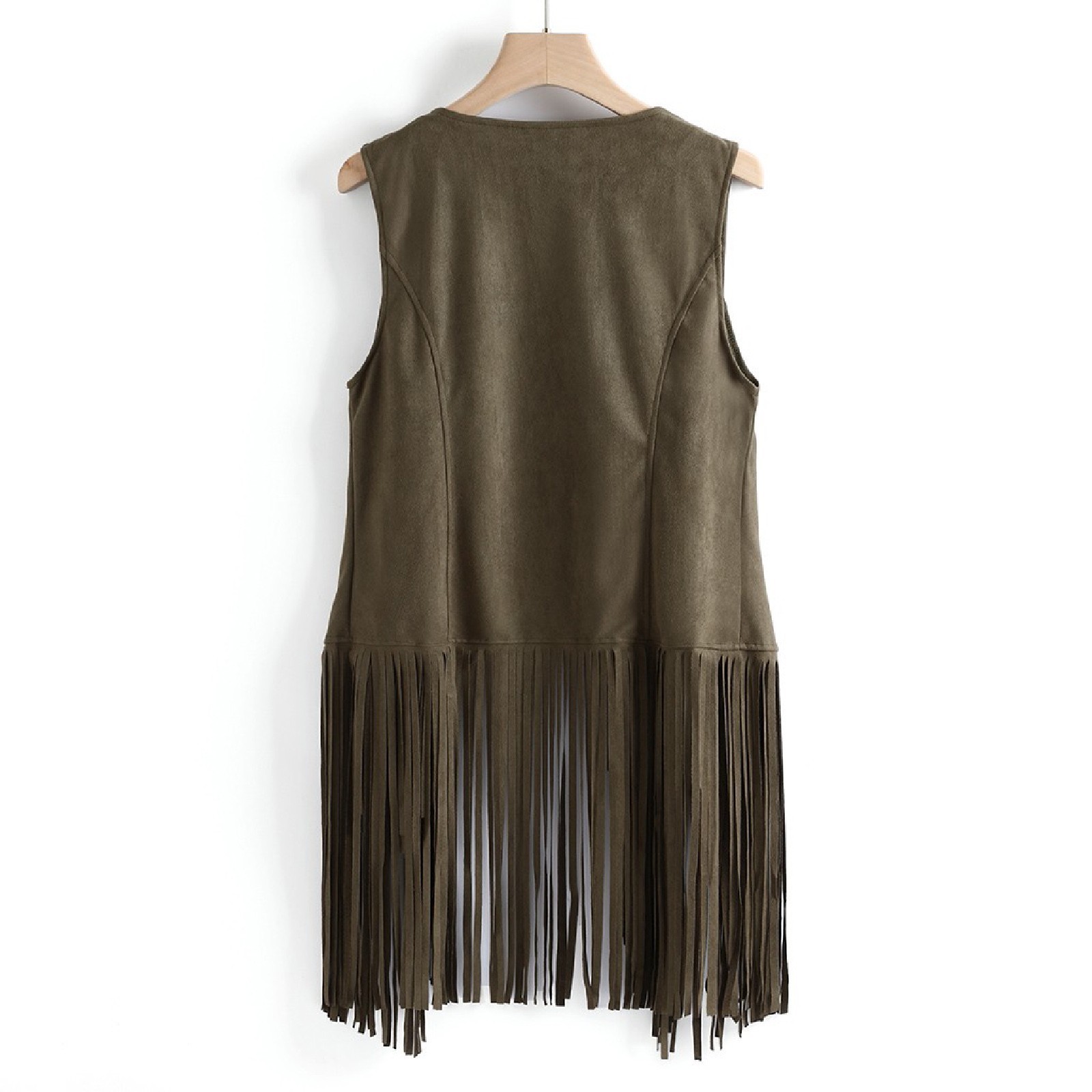 Title 25, Fashion Thin Tassel Sleeveless Vest for Women. ...