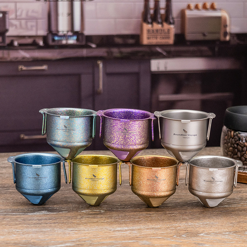 Pure Titanium Pour-over Coffee Dripper